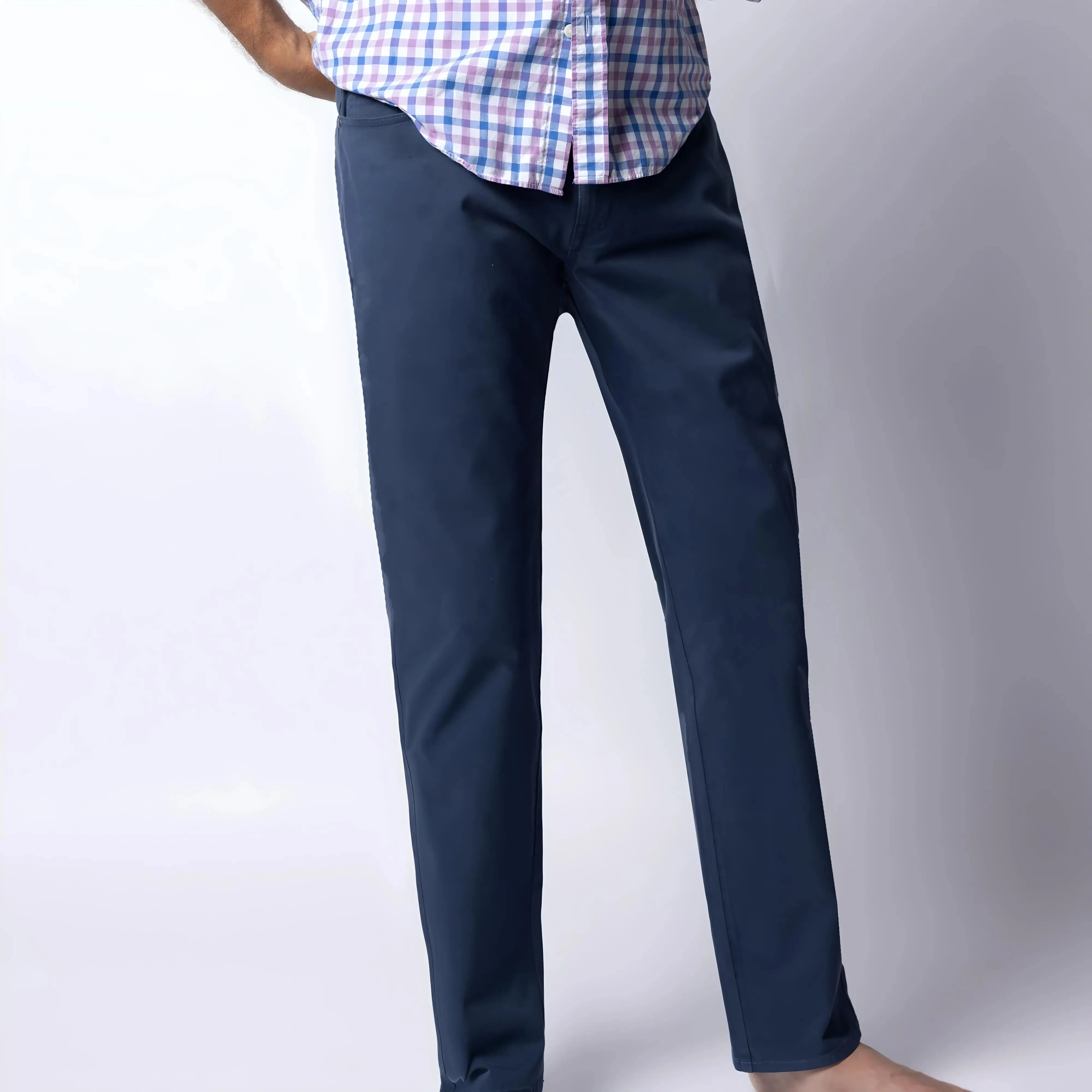 365 | Navy Ultimate Stretch Cotton Five-Pocket Pant