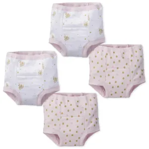 4-Pack Baby Girls' Castle Training Pants