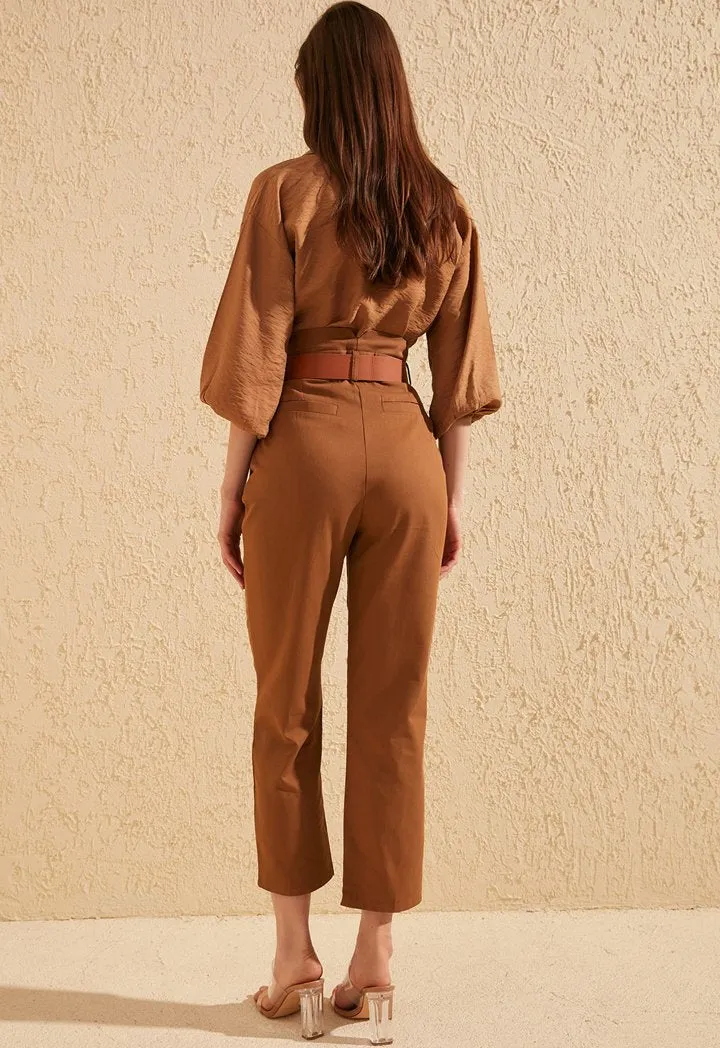 Ankle-Length Woven Trouser