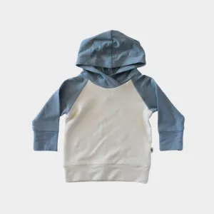 Babysprouts Colorblock Hoodie in Slate Blue