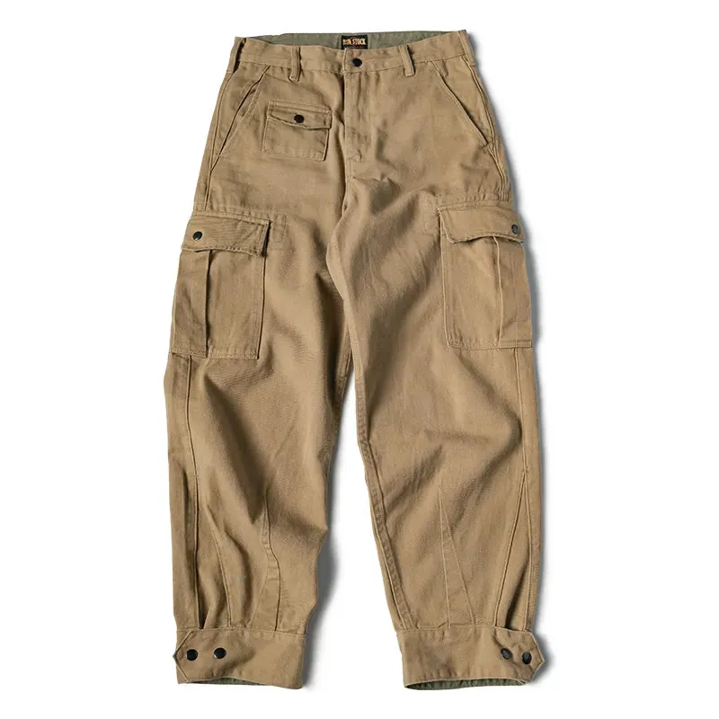 Belgian M64 Mod Khaki High Rise Motorcycle Cargo Pants