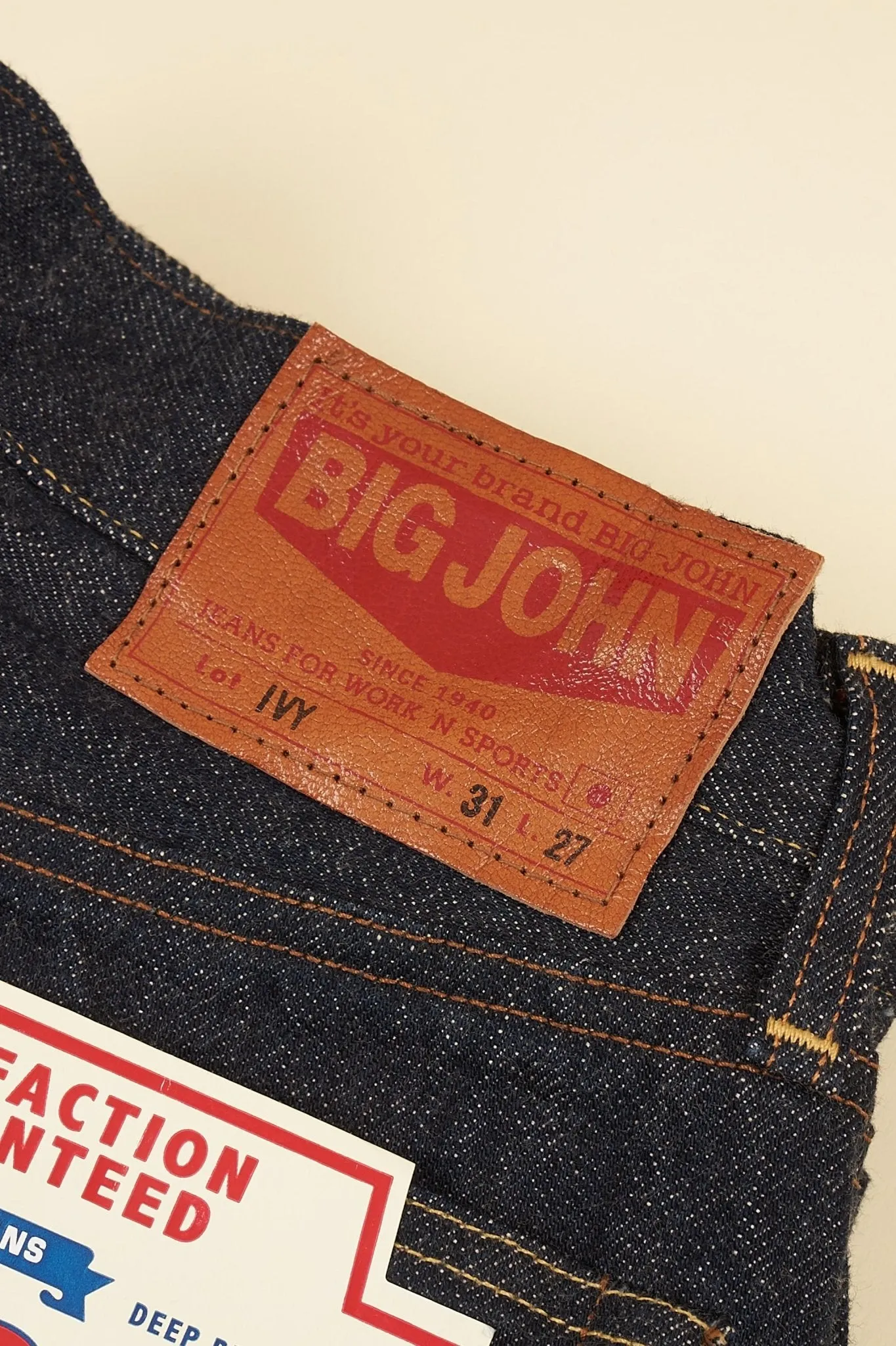 Big John Ivy Tapered Selvedge Jeans - 14oz