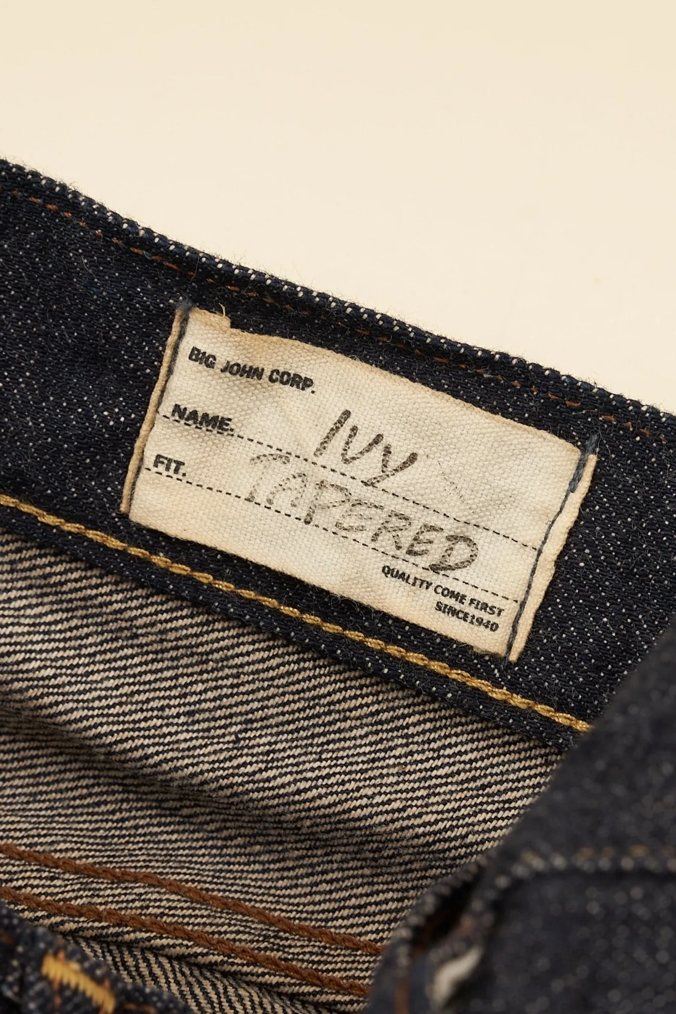 Big John Ivy Tapered Selvedge Jeans - 14oz