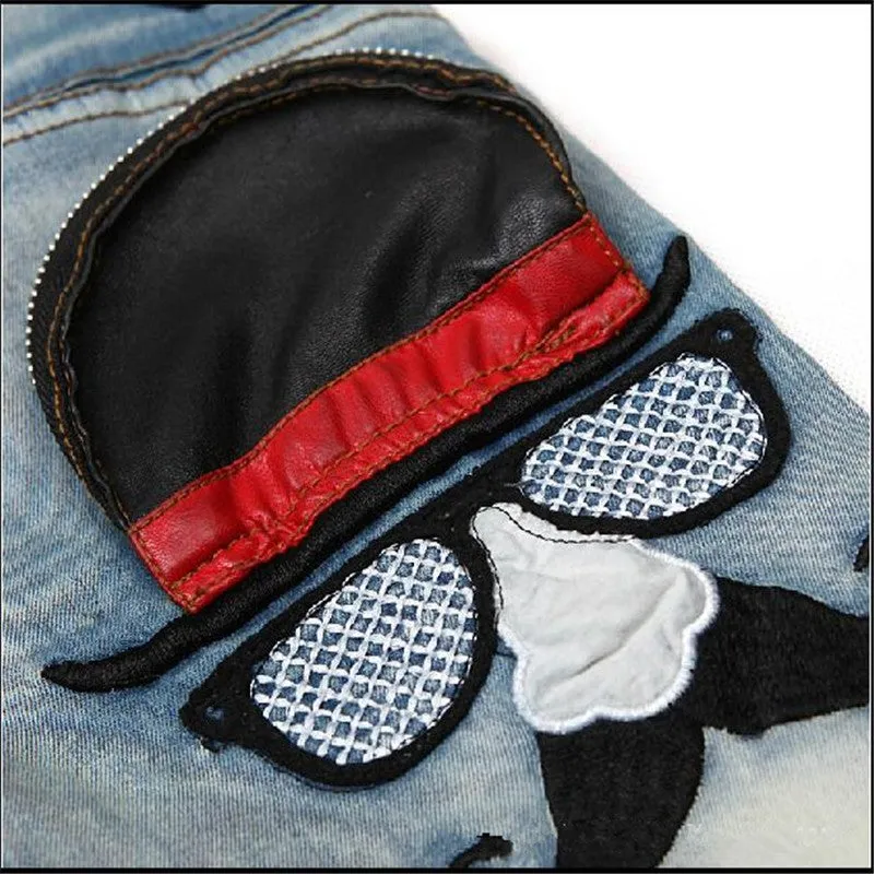 Boys Fashion Jeans Mustache Back Pocket - ONLY 1 LEFT !!!