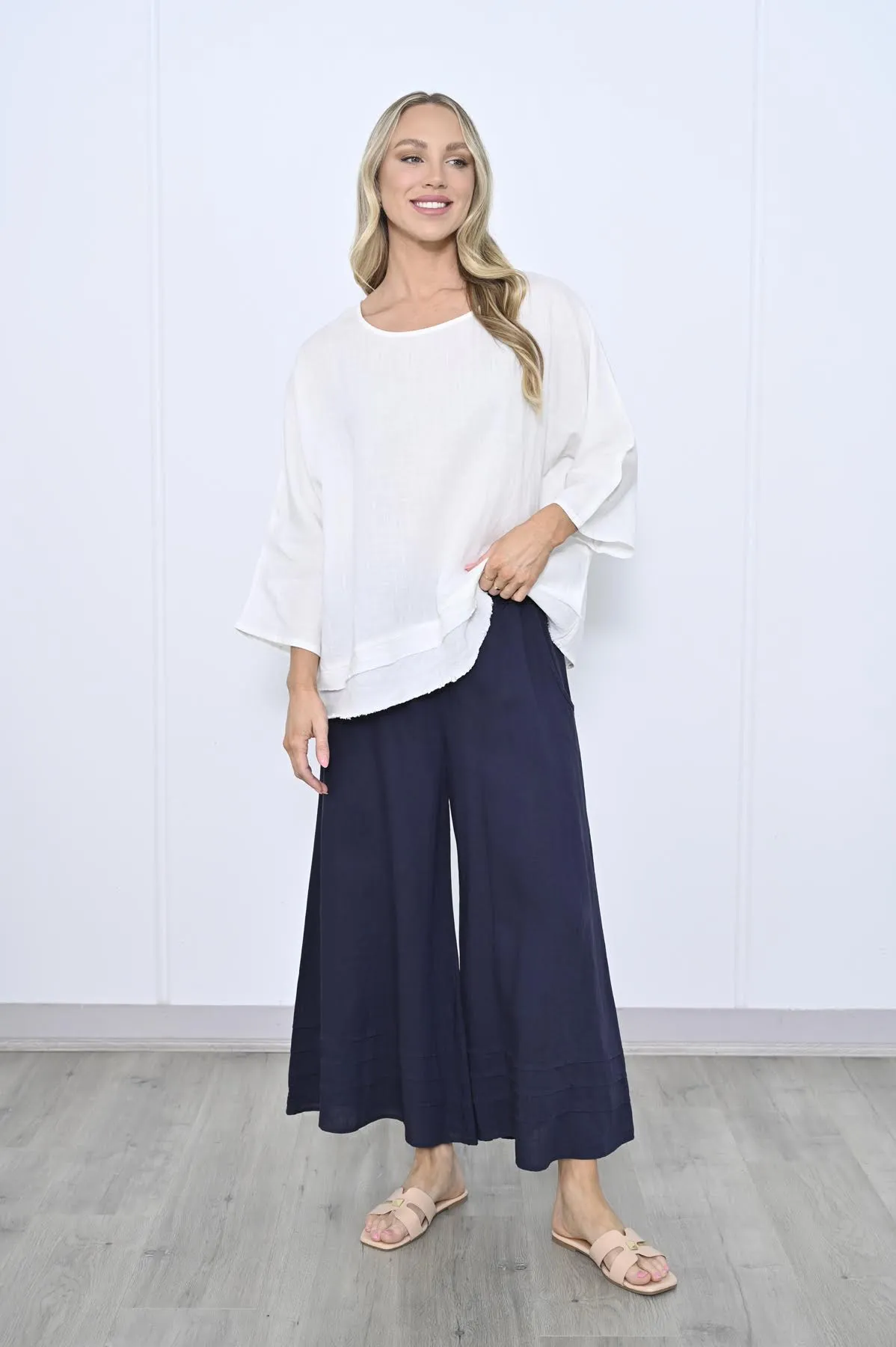 Cali Linen Wide Leg Pant