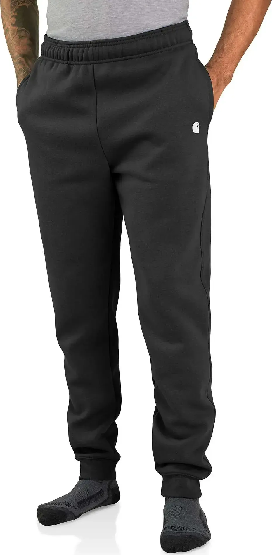 Carhartt Men&#x27;s Midweight Tapered Sweatpant Black | Buy Carhartt Men&#x27;s Midweight Tapered Sweatpant Black here | Outnorth