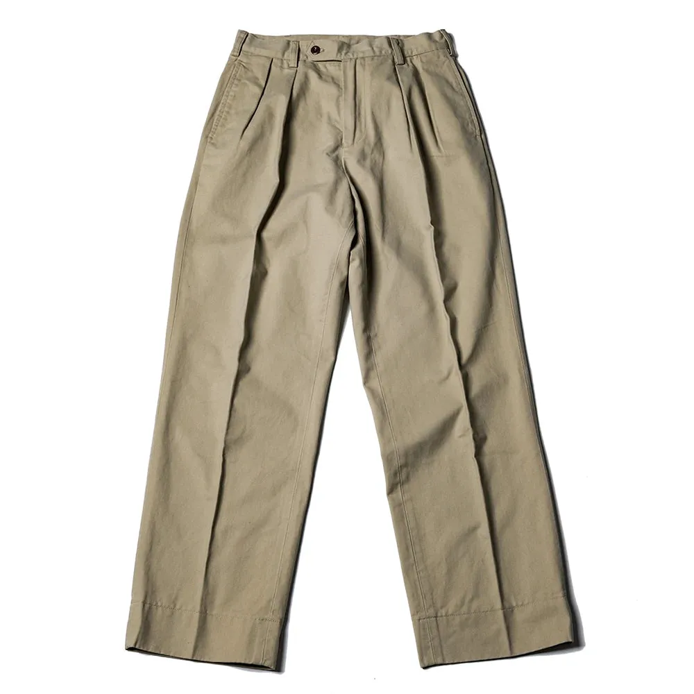 Casual Double Pleated Pants - Men's Loose Straight Fit Trousers