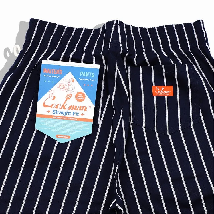 Cookman Waiter's Pants (stretch) - Stripe : Navy