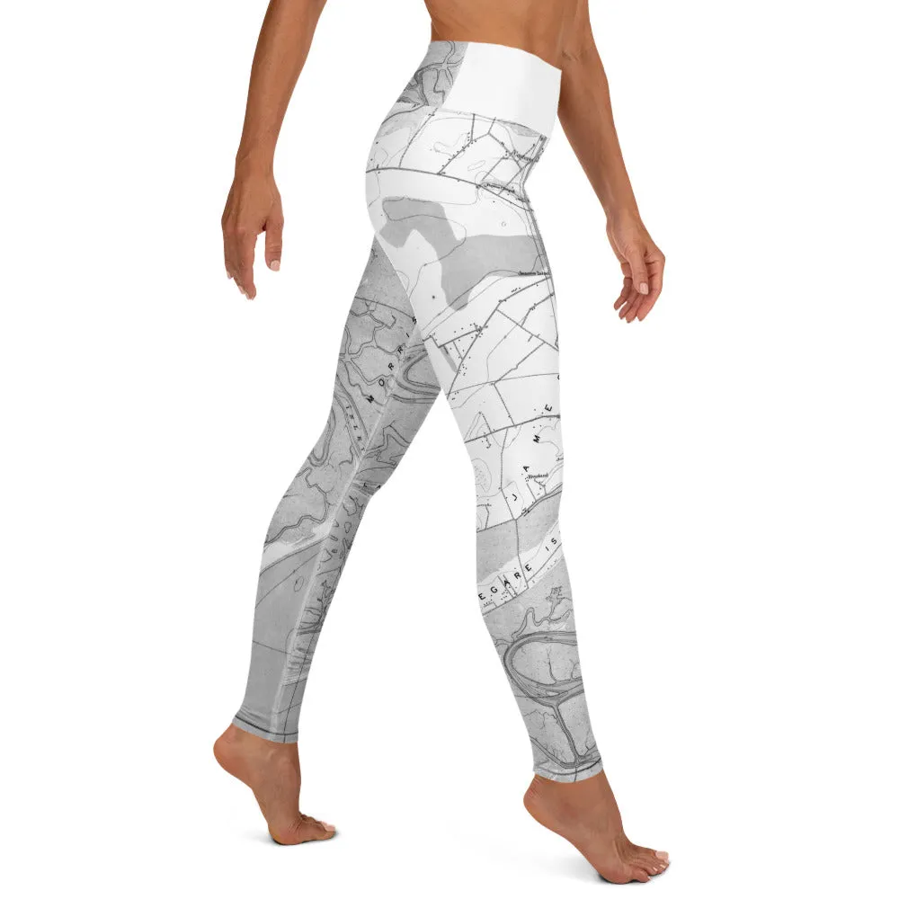 Descendants of the Island B W JI Map Leggings