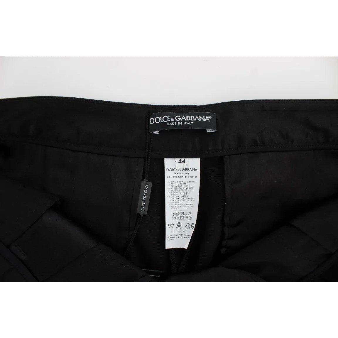 Dolce & Gabbana Elegant Black Torero Capri Pants