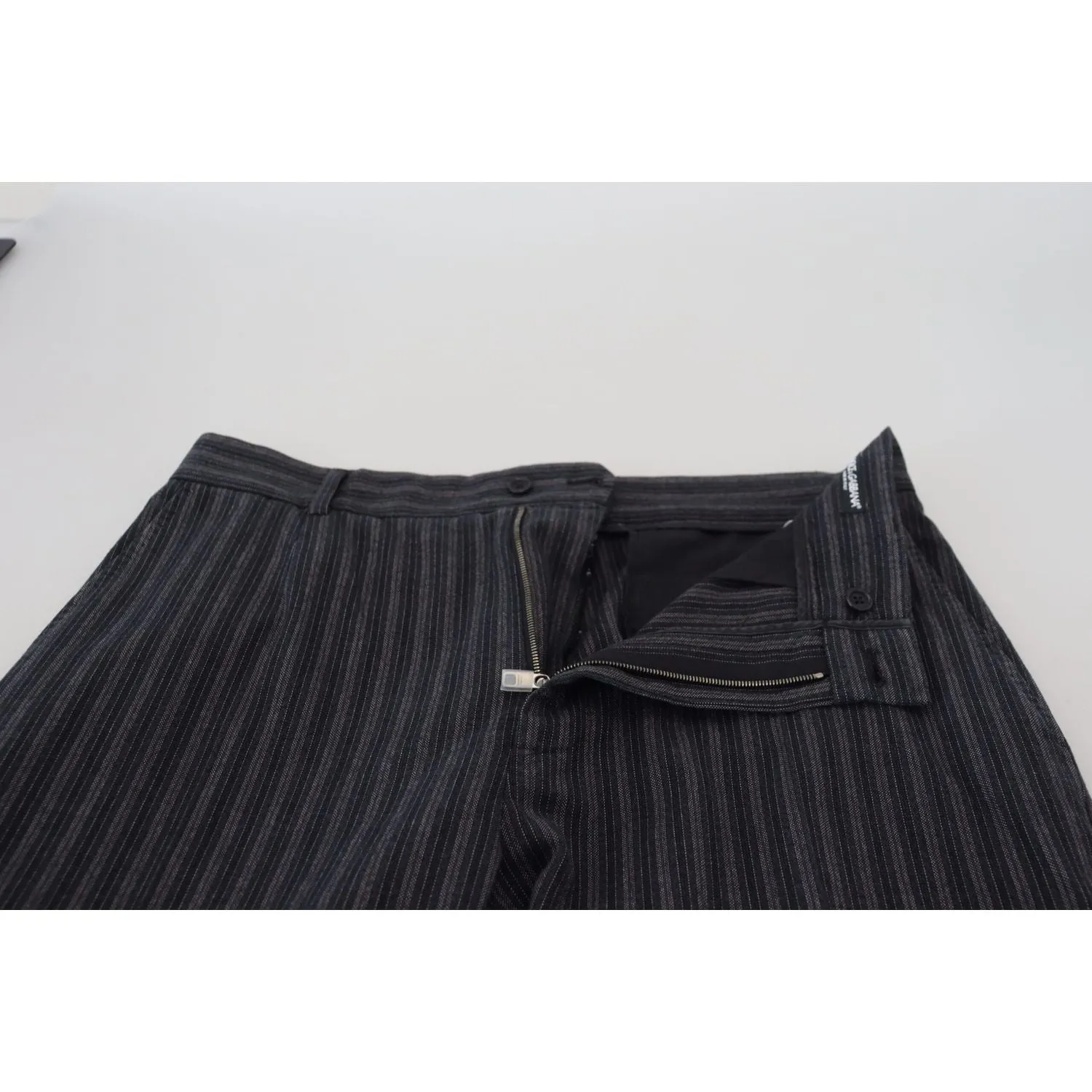 Dolce & Gabbana Elegant Striped Chino Dress Pants