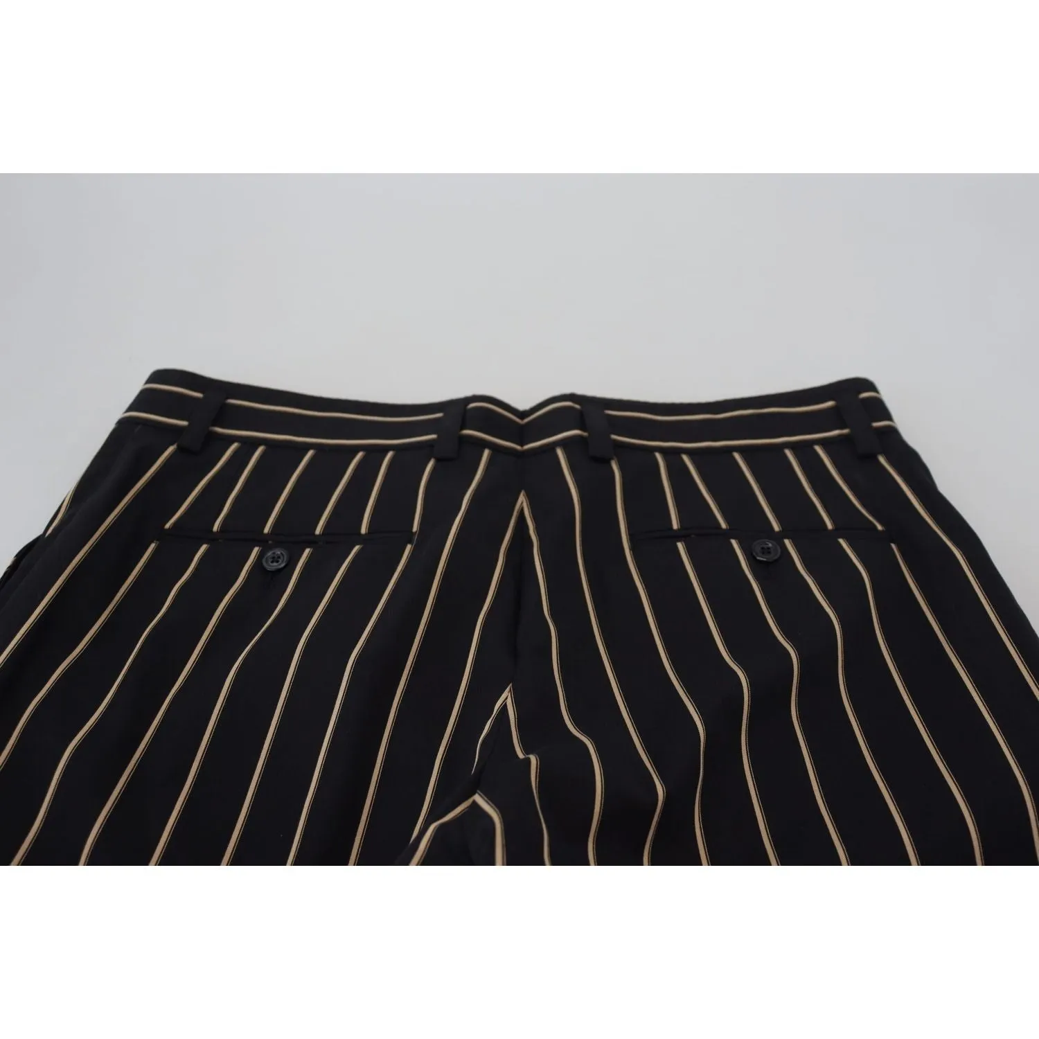 Dolce & Gabbana Elegant Striped Chino Tapered Pants