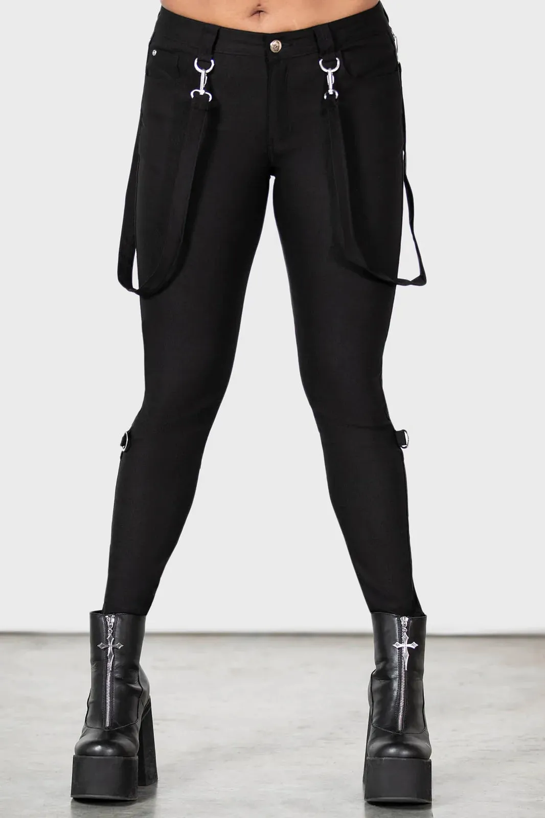 Drakor Black Stretch Pants