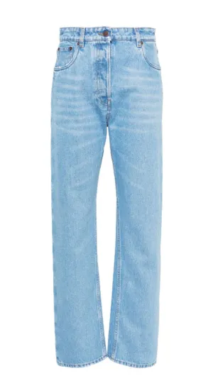 HIGH-RISE TAPERED JEANS