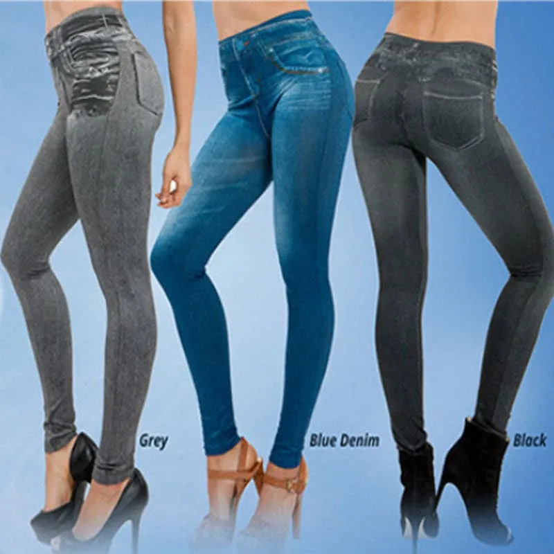 High Waist Curvy Stretch Skinny Jeans