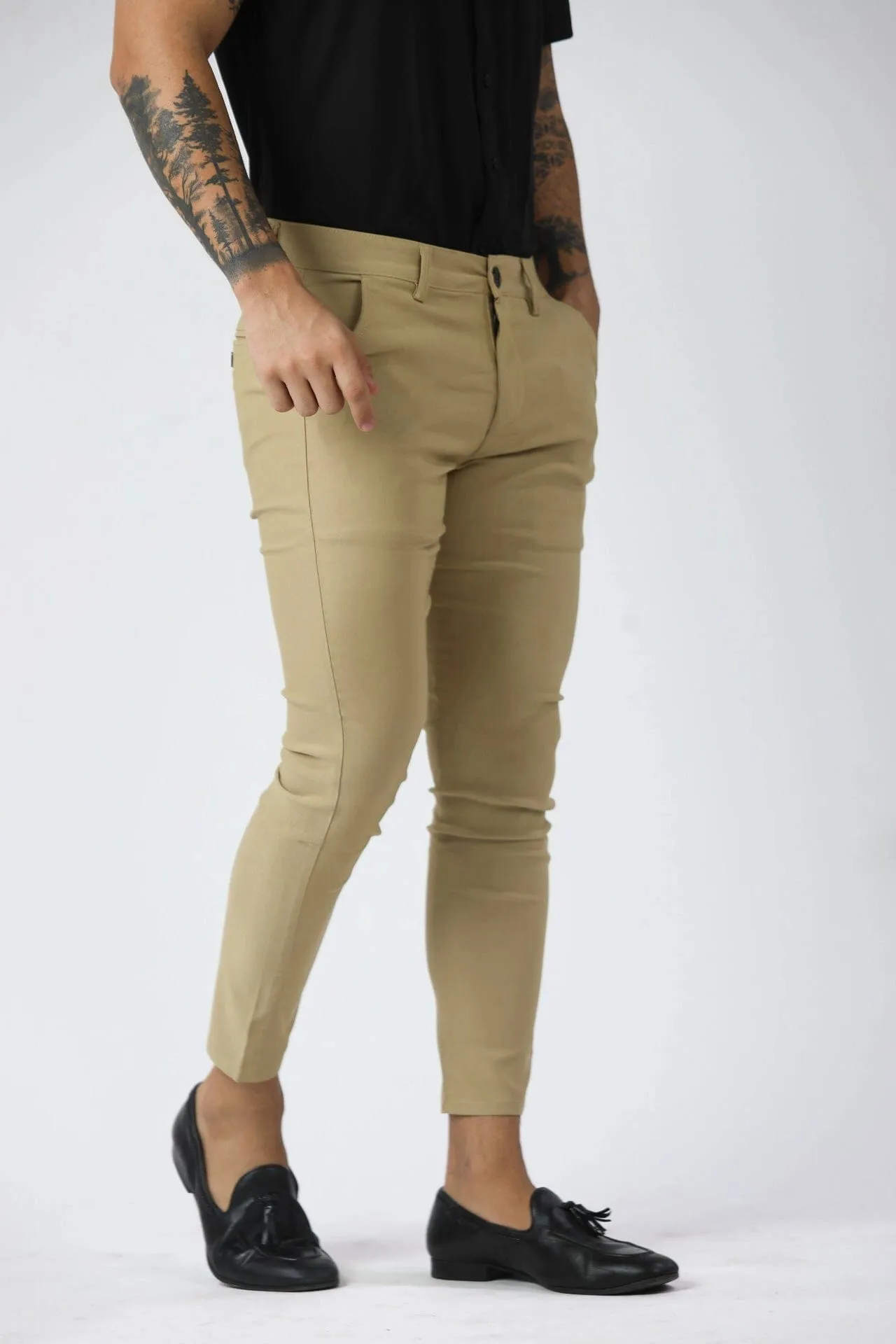 Khaki Slim Fit Pants