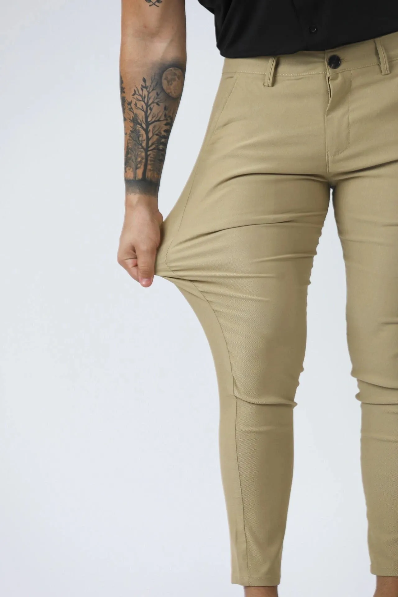 Khaki Slim Fit Pants