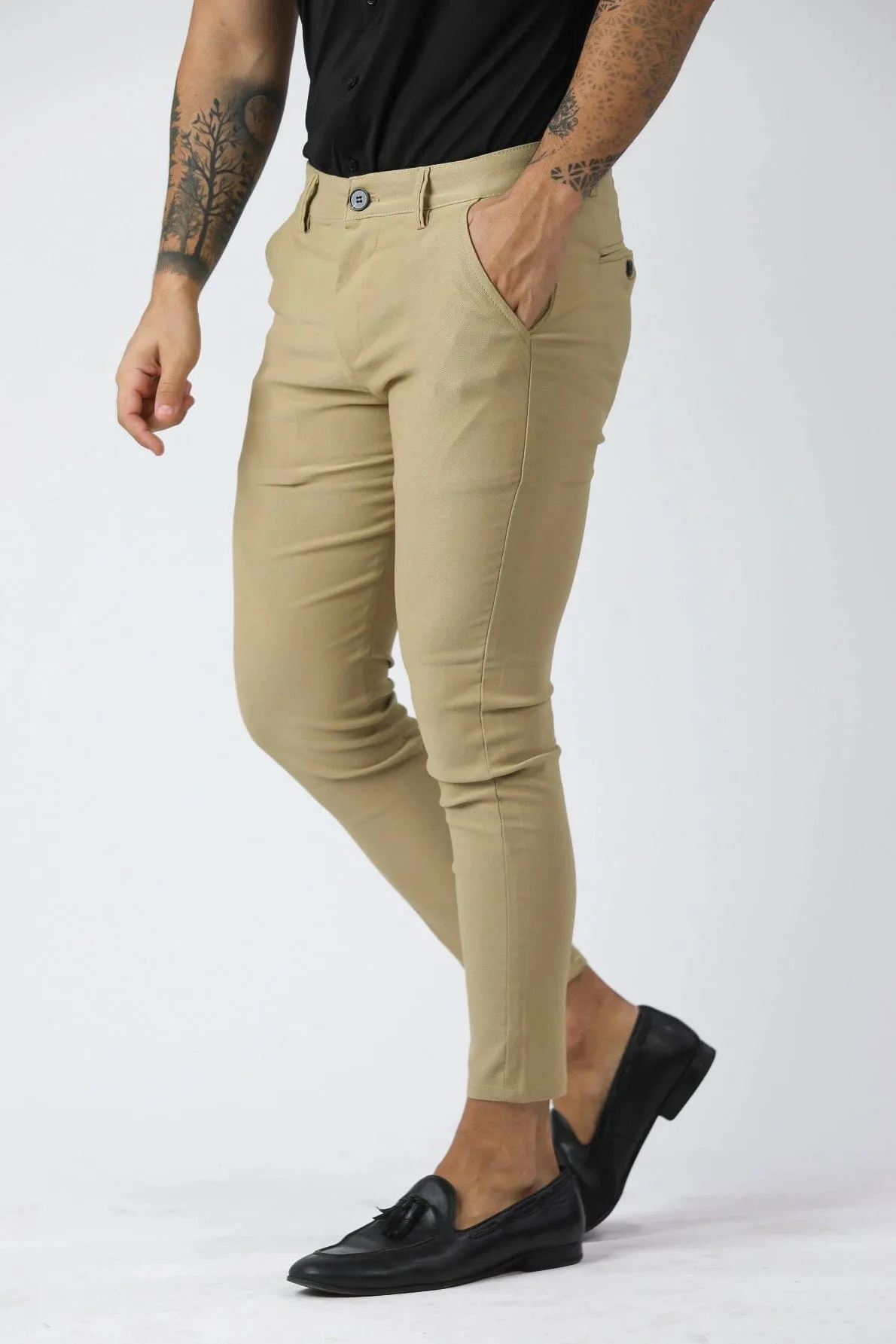 Khaki Slim Fit Pants