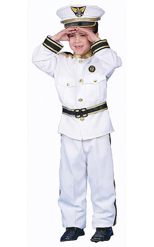 Kids Deluxe Naval Admiral Costume