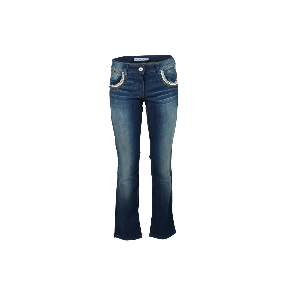 LADIES BELL BOTTOM TROUSERS BY ANIMO. MOD. NERVESA ANIMO - COLOUR. JEANS