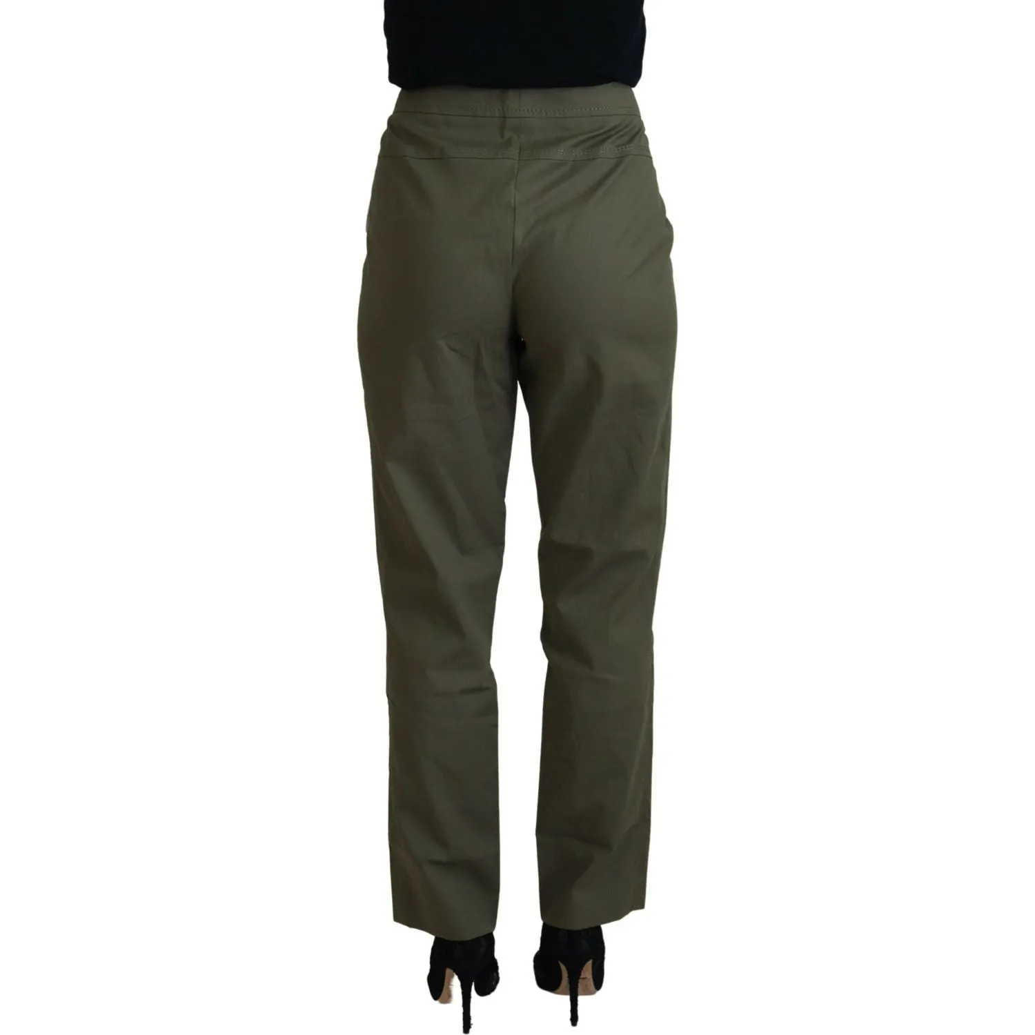 LAUREL Elegant Tapered Green Pants - Chic Everyday Wear