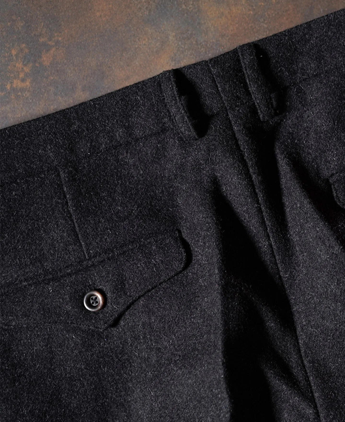 Men's Charcoal Tweed Trousers