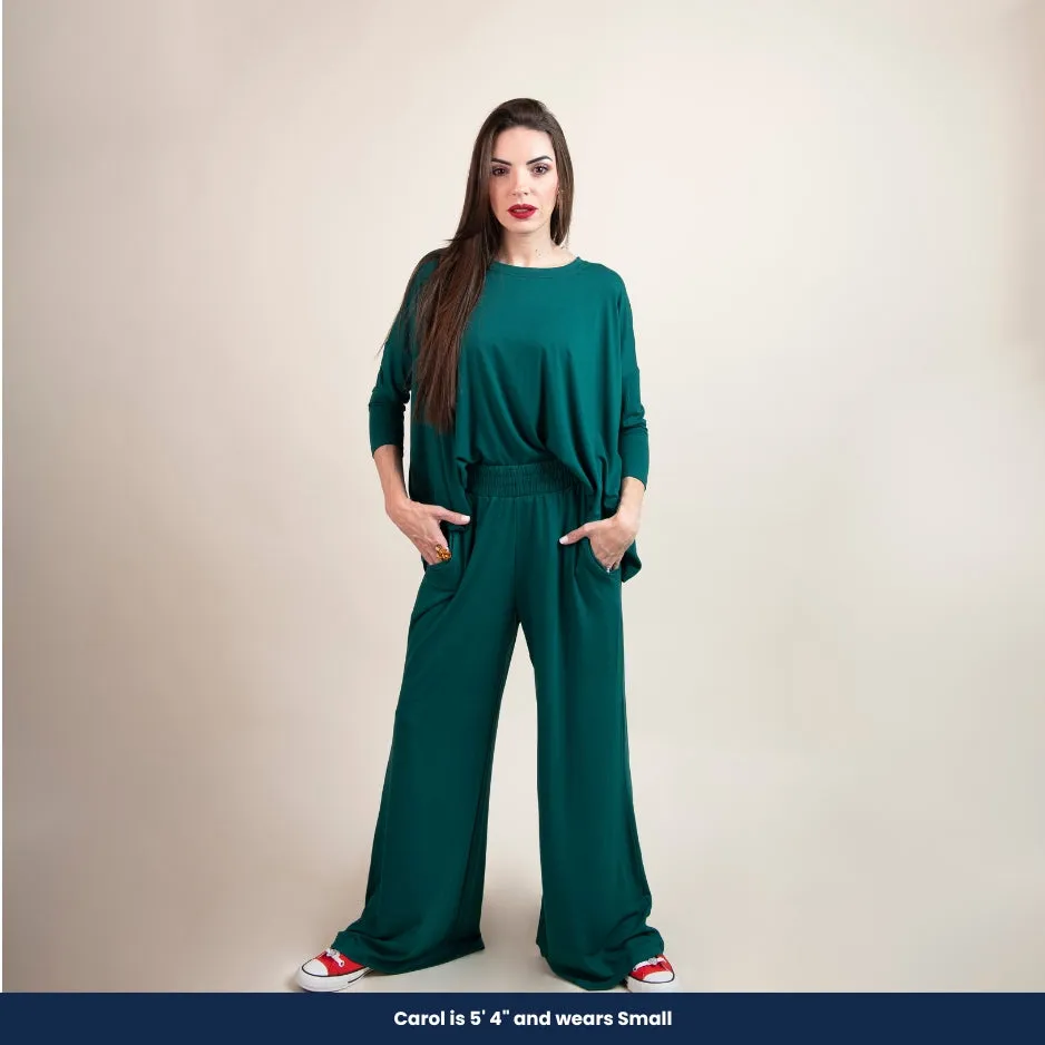 Mia - Blouse and Wide-Leg Pants (Two-piece set)