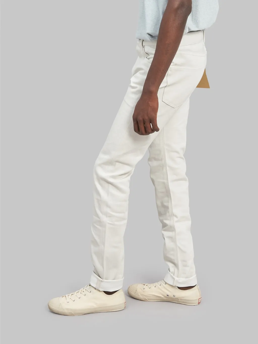 Momotaro 0306-IVO 13oz Ivory Denim Tight Tapered Jeans