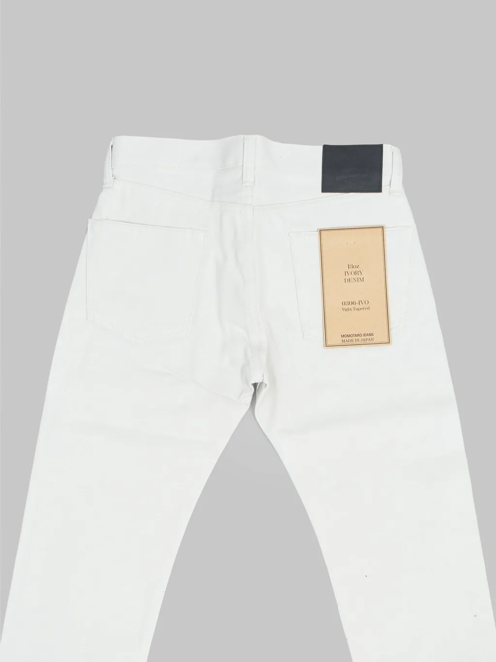 Momotaro 0306-IVO 13oz Ivory Denim Tight Tapered Jeans