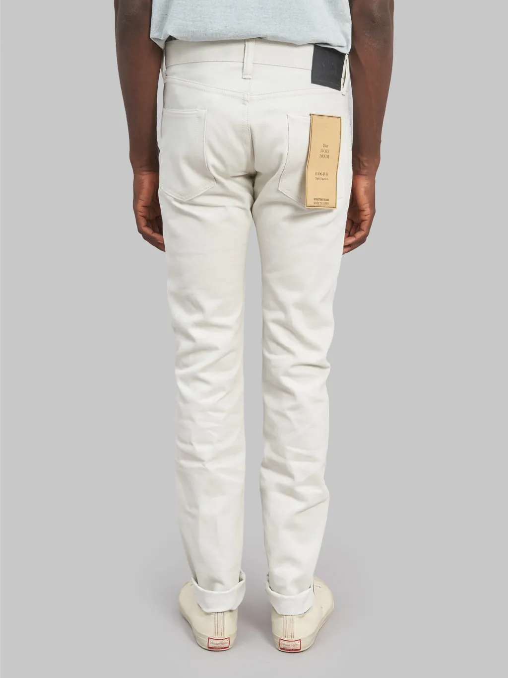 Momotaro 0306-IVO 13oz Ivory Denim Tight Tapered Jeans