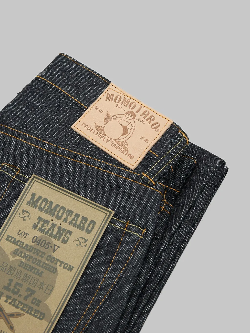 Momotaro 0405-V 15.7oz High Tapered Jeans