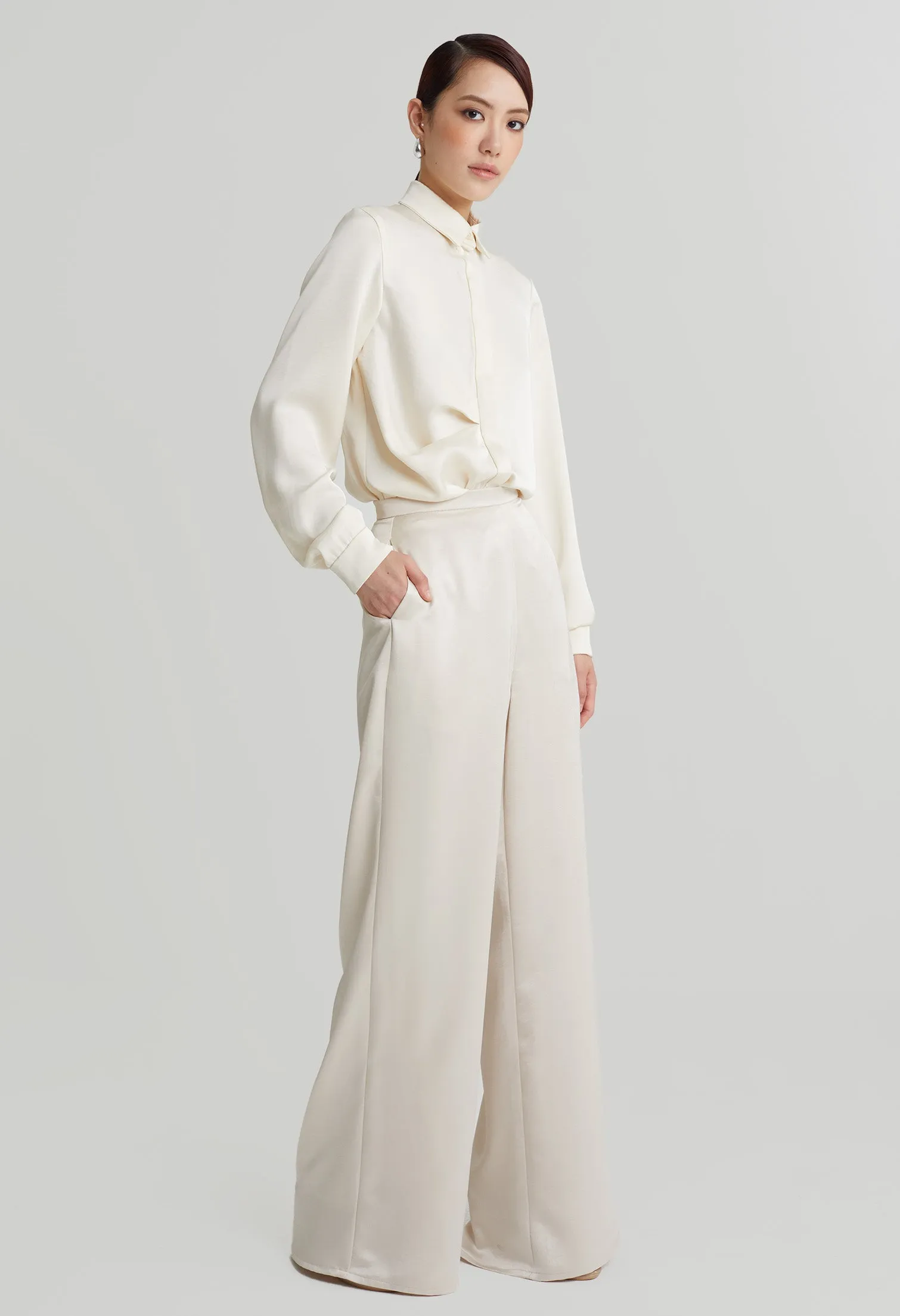 nichii X NURITA HARITH Straight Wide Leg Pants