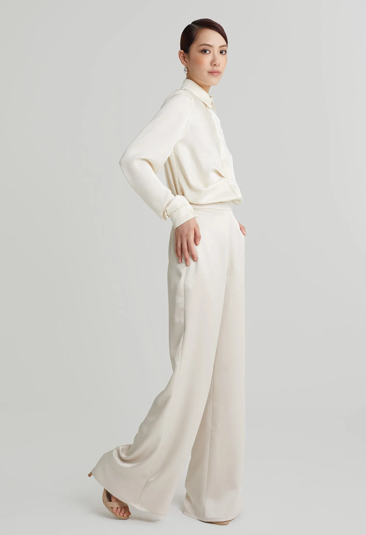 nichii X NURITA HARITH Straight Wide Leg Pants