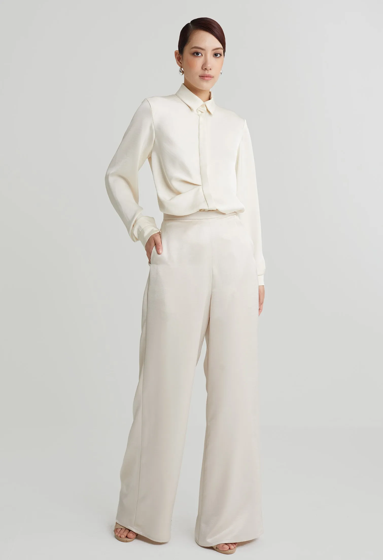 nichii X NURITA HARITH Straight Wide Leg Pants