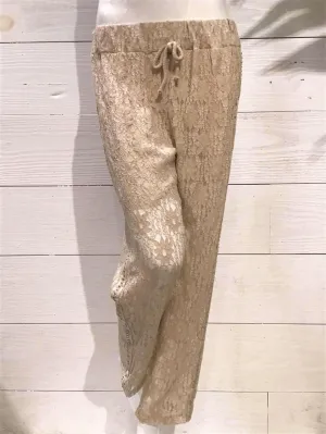 Olive Lace Italian Pant