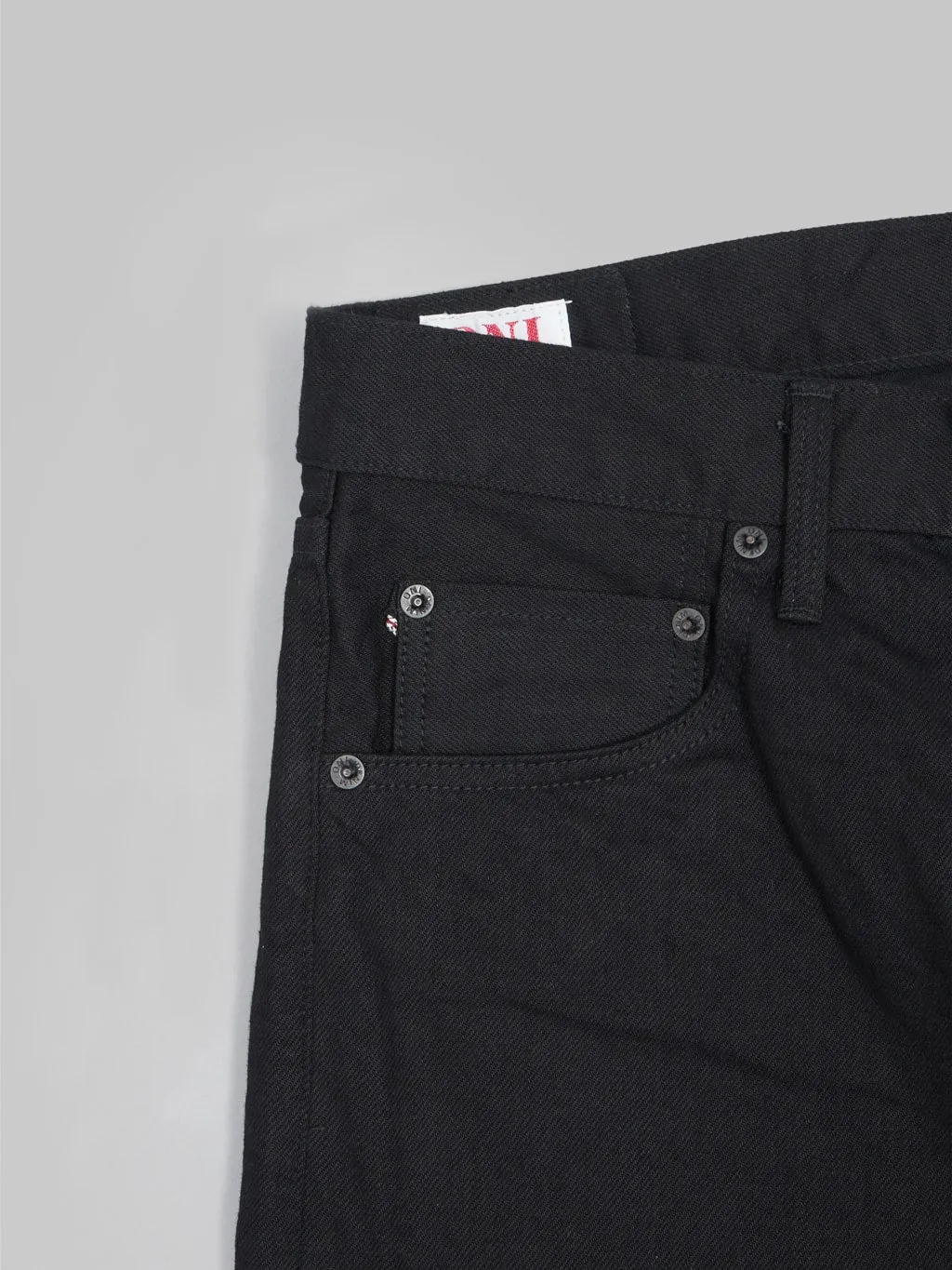 ONI Denim 642-13BK "Jet Black Denim" 13oz Relaxed Tapered Jeans