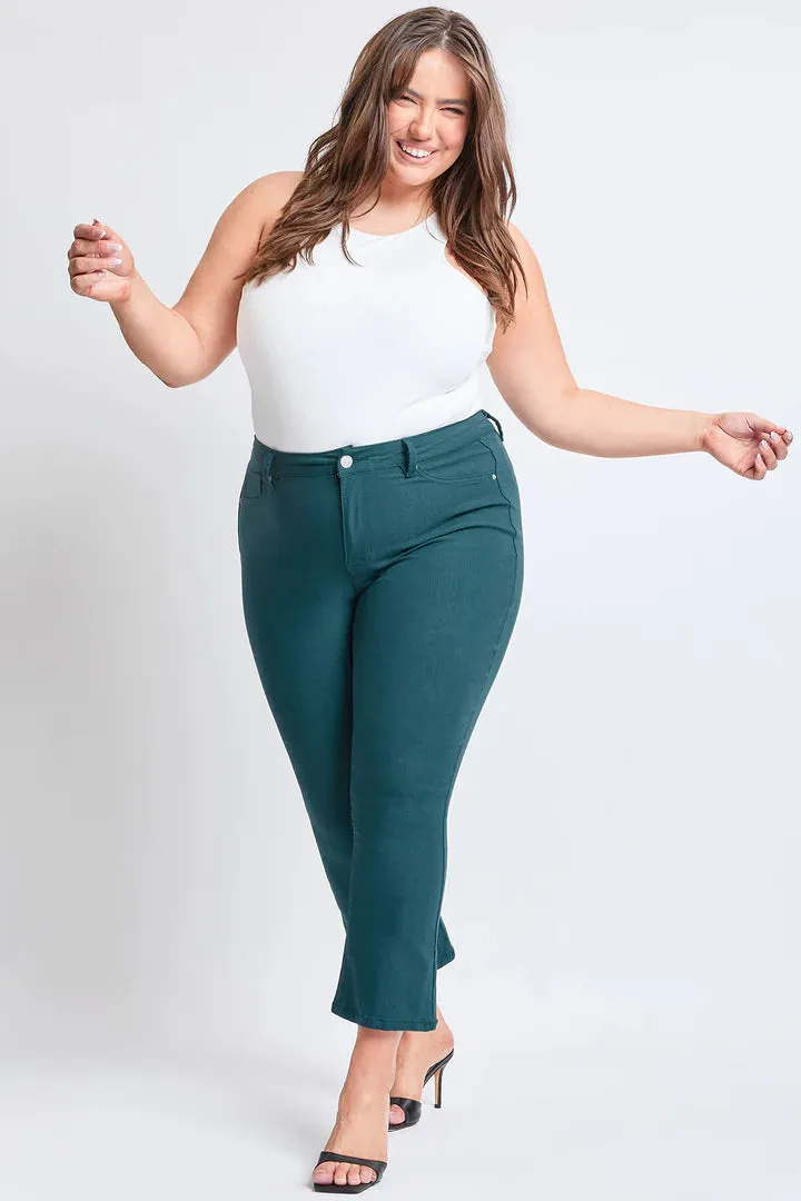 Plus Hyperstretch Cropped Kick Flare Pants