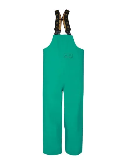 Pros Chemical Resistant Bib Pants, Green (1ea)