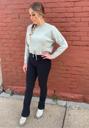 Ribbed Stretch Pants