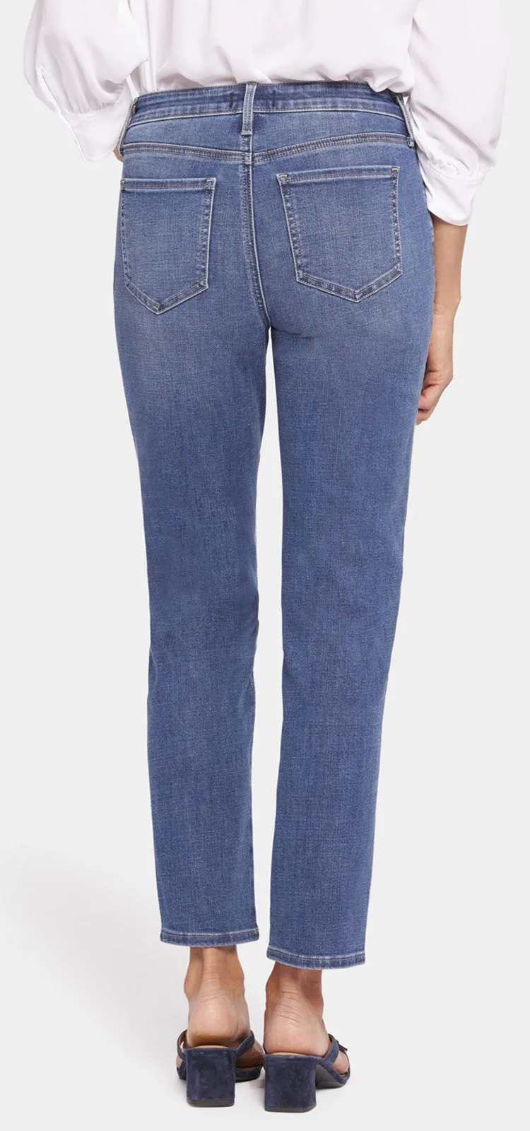 Stella Tapered Ankle Jeans Mediumblauw Premium Denim | Adore