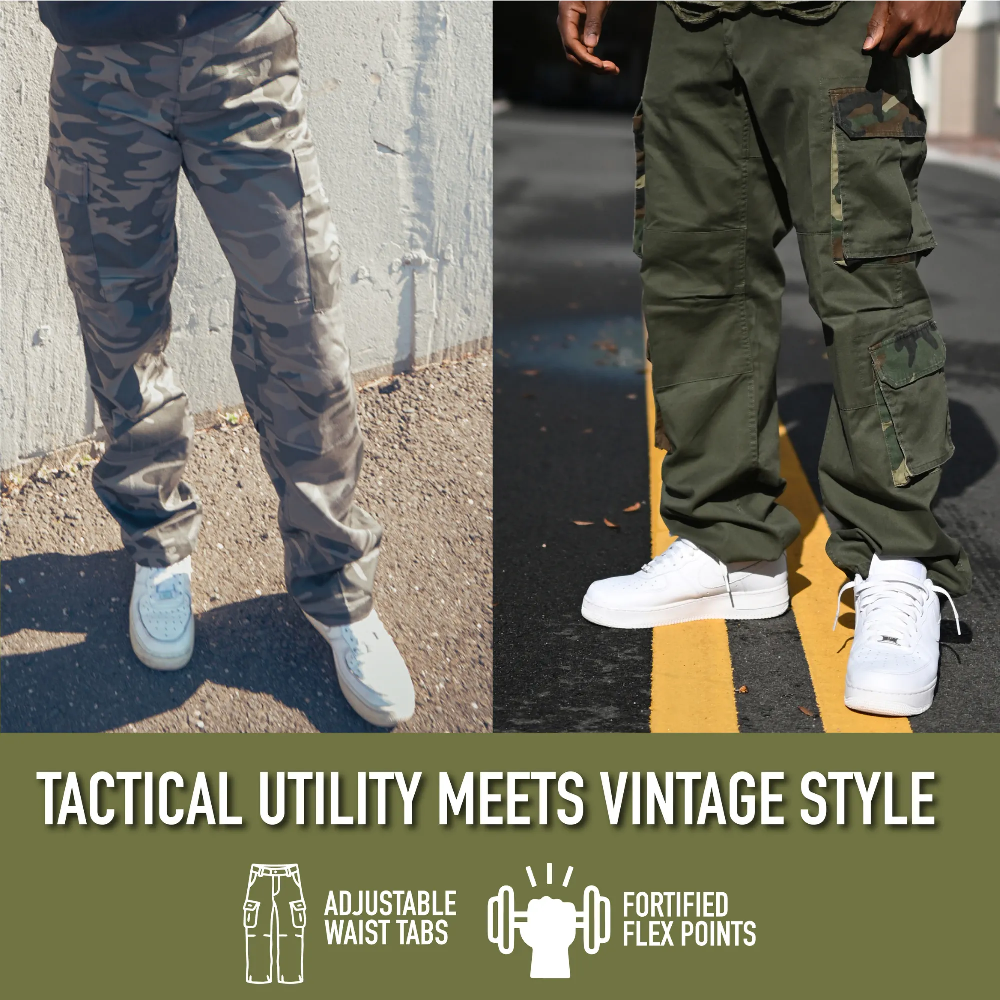 Subdued Urban Digital Camouflage - Military Vintage Paratrooper Fatigues