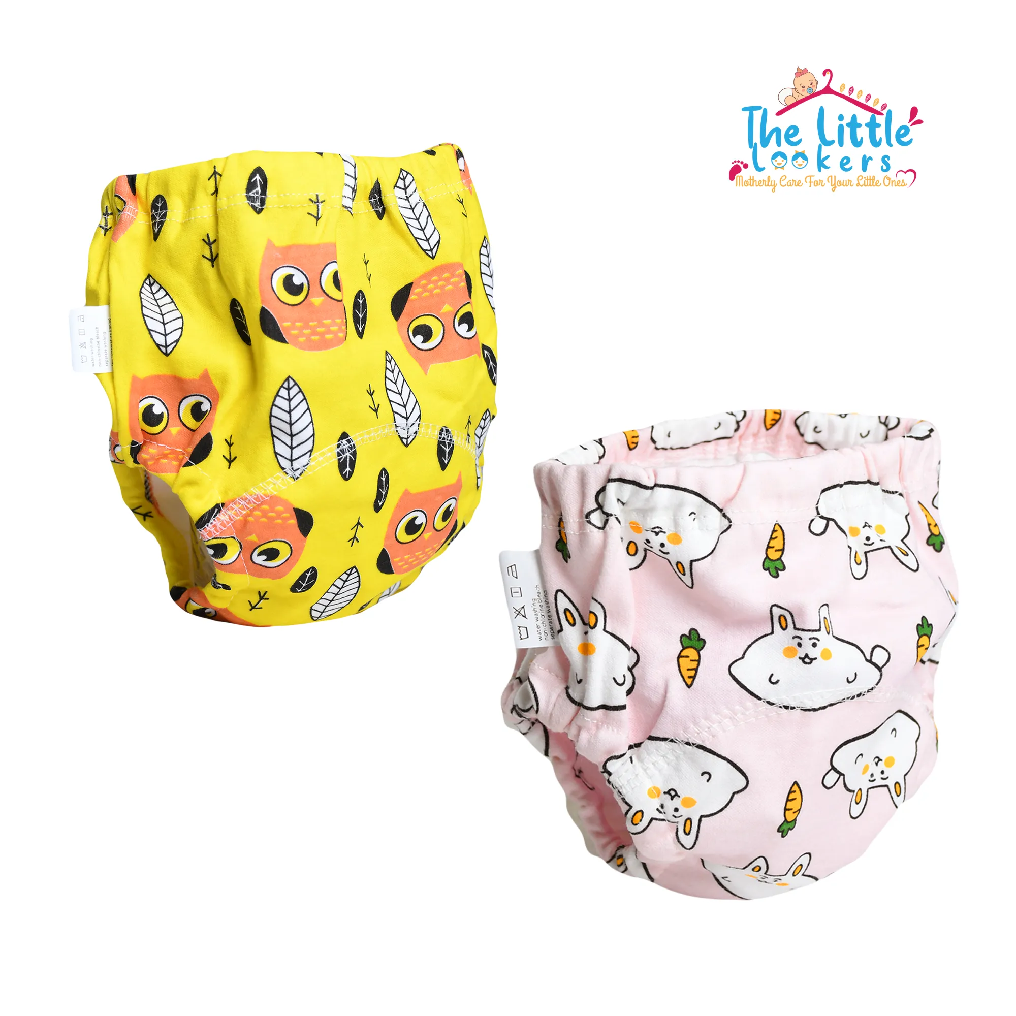 THE LITTLE LOOKERS Potty Training Pants for Babies I Reusable & Waterproof Pull up Underwear | Cloth Diaper for Babies (Pack of 2)