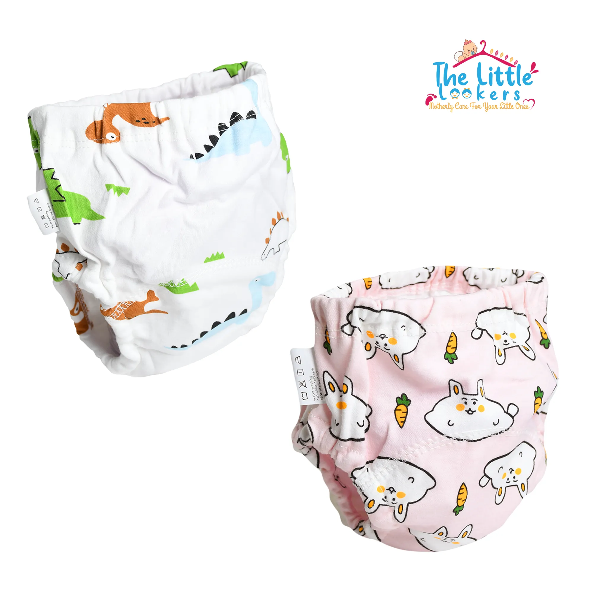 THE LITTLE LOOKERS Potty Training Pants for Babies I Reusable & Waterproof Pull up Underwear | Cloth Diaper for Babies (Pack of 2)