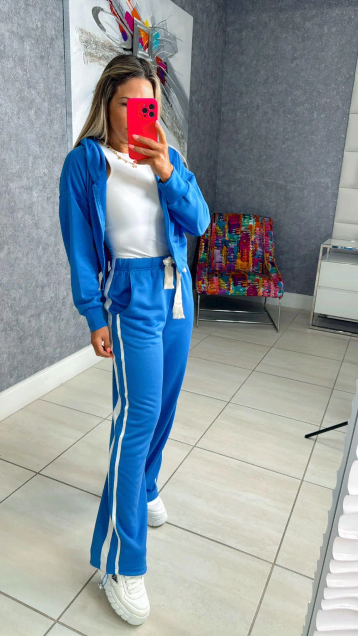 TT01 French terry hoodie and sweatpants set