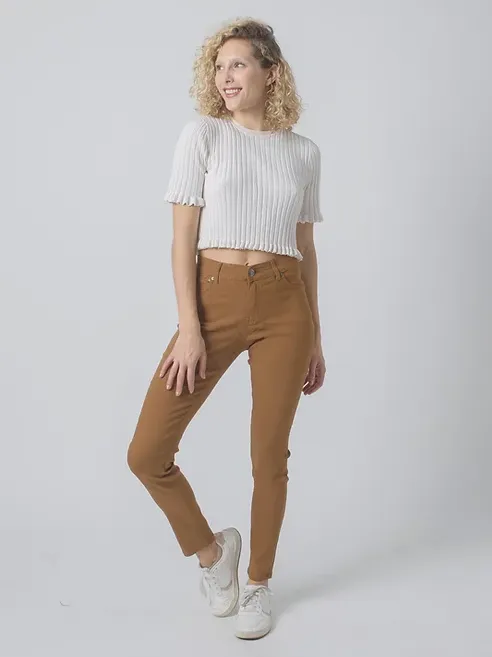 Wakee Stretch Jeans Coffee