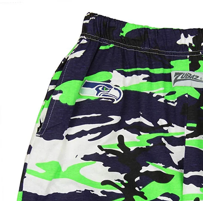 Zubaz NFL Football Men's Seattle Seahawks Camo Lounge Pants